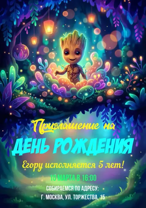 Приглашения с Грут